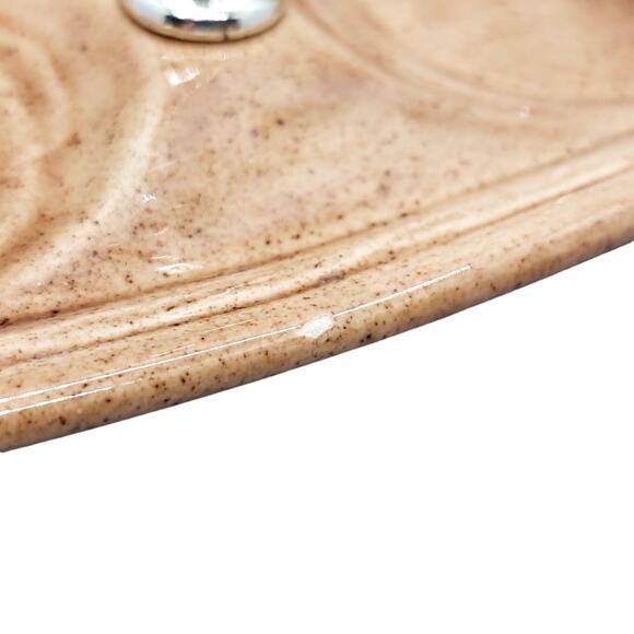 Mushroom Ceramic Salt Pepper Condiment Carrier Holder Decor Vintage 1990 - Picture 8 of 10